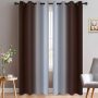 Amazon blasts Modern high quality bedroom curtain,Wholesale customization Simple gradient color perforated curtain/