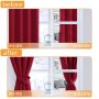 Hot sale 100% blackout curtain fabric wholesale red curtain blackout item high quality 120 inch blackout curtain design window