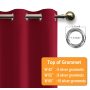 Hot sale 100% blackout curtain fabric wholesale red curtain blackout item high quality 120 inch blackout curtain design window