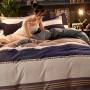 4 Pcs King Size Cotton Bedding Comforter Sets, Custom Kids Cartoon Bedroom Set Bedding/