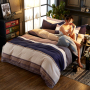 4 Pcs King Size Cotton Bedding Comforter Sets, Custom Kids Cartoon Bedroom Set Bedding/