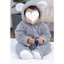 Cotton Fleece Cute Unisex Hooded  Romper Jumpsuit Winter Clothes, Newborn Baby Bear Warm Snowsuit