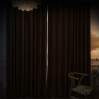 Home Textile Curtains For The Living Room Fabric Embossed  Curtain, Super Soft Luxury Treatment Thermal Insulated Curtains&