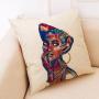 Fabric Painting Designs Cushion Cover For Sofa African Tribal Women Print Pillow