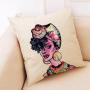 Fabric Painting Designs Cushion Cover For Sofa African Tribal Women Print Pillow