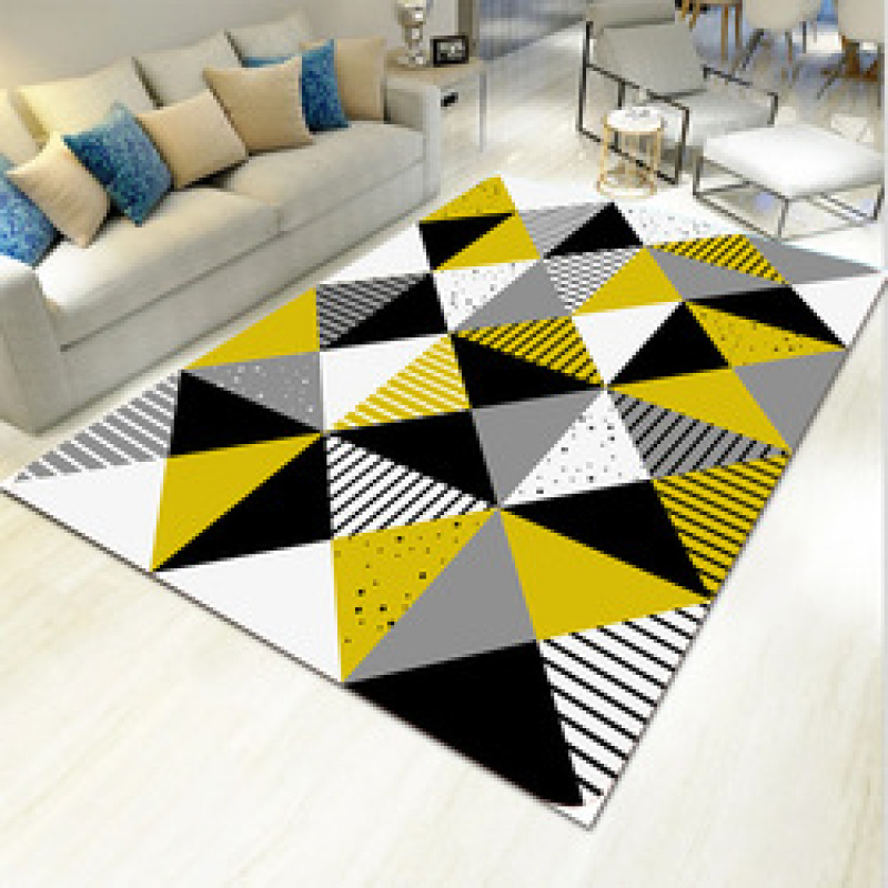 Polyester Printed Big Area Rugs ,Carpets With Rubber Backing For Living Room#