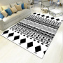 Polyester Printed Big Area Rugs ,Carpets With Rubber Backing For Living Room#