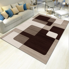 Polyester Printed Big Area Rugs ,Carpets With Rubber Backing For Living Room#