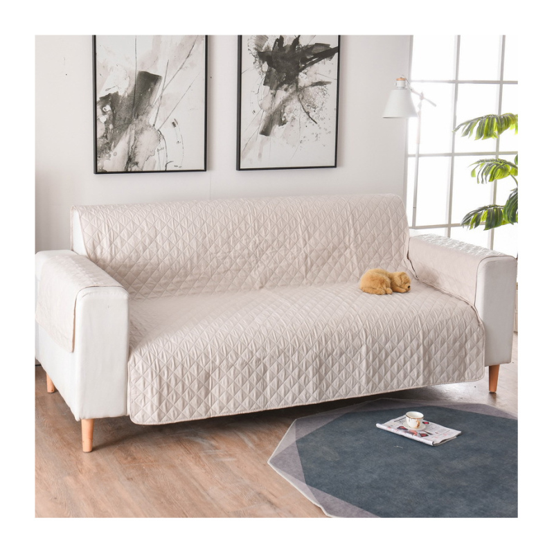 Waterproof Quilted Sofa Cover Removable Pet Dog Kid Mat Armchair Furniture Protector Washable Armrest Couch Covers Slipcovers