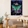 Amazon Hot Selling Flax Tapestry Bohemian boho decor Butterfly Series Home Furnishing Metal Buckle Tapestry/