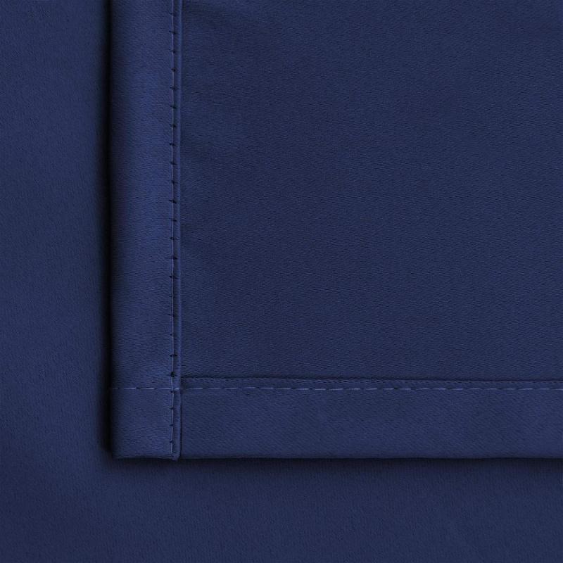 Window Solid Color Soundproof Polyester Livingroom Drapes, Ready Made Thermal Insulated Room Darkening Curtain Panels/