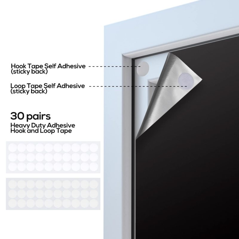 299.72cm x 144.78cm Travel window 100% blackout material temporary Portable blackout curtains blinds for Dormitory or travel