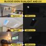 299.72cm x 144.78cm Travel window 100% blackout material temporary Portable blackout curtains blinds for Dormitory or travel