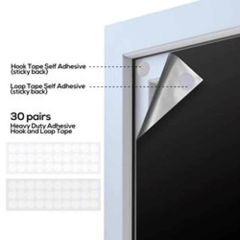 299.72cm x 144.78cm Travel window 100% blackout material temporary Portable blackout curtains blinds for Dormitory or travel