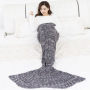 Knitted Blanket for Adults, All Seasons Sleeping Blanket Mermaid Tail#
