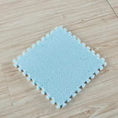 EVA Foam DIY Puzzle Mat Long Hair Villi Shaggy Carpet Mat Plush Soft Area Rug Children Baby Play Mats