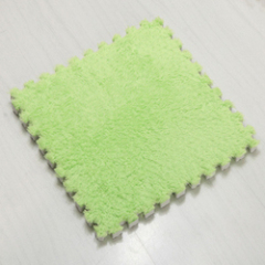 EVA Foam DIY Puzzle Mat Long Hair Villi Shaggy Carpet Mat Plush Soft Area Rug Children Baby Play Mats