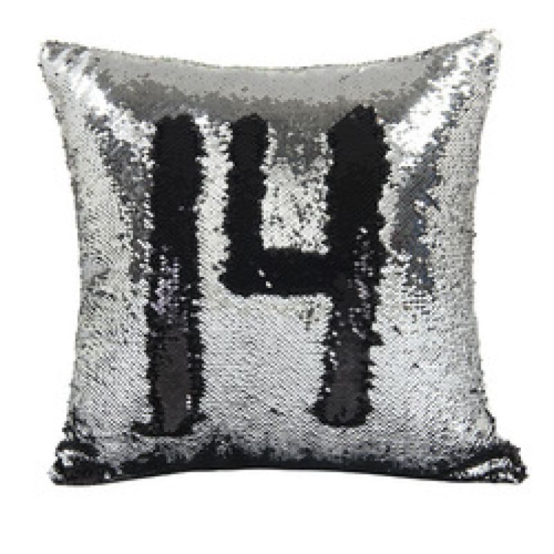 Gold And Silver Reversible Mermaid Sequin Cushion Cover, Ready Made Custom Throw Pillow/