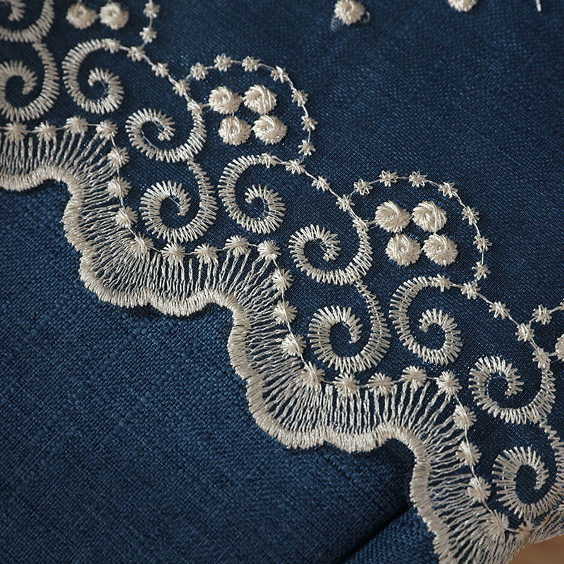 Home textiles wholesale 100% Polyester Best Selling Embroidery Voile Curtain