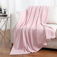 Soft Blankets Pink Warm Sofa Throw Blanket Cover The Bed 230x230cm Mat For Dogs Pets Winter Thick Fleece Small Blanket For Kids/