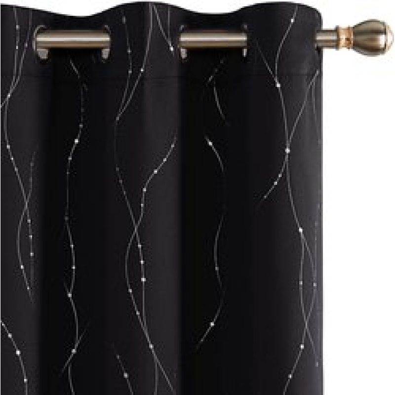 Popular Window Curtain  For Living Room With High Shading Hot Sliver Curtain Blackout Curtains/