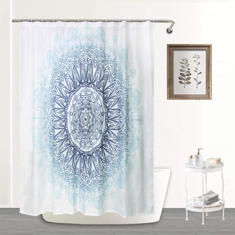 Custom Bathroom Waterproof Shower Curtain, Customized Photo Waffle Shower Curtain$