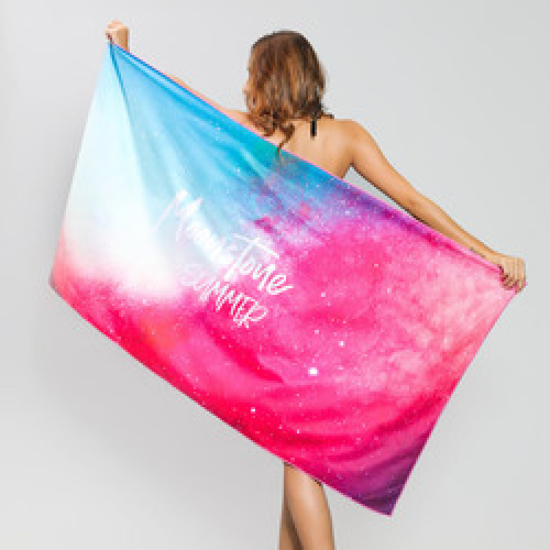 Hot Sale Double Velvet BeachTowel, Sand Free Plus Size Printed Bath Towel#