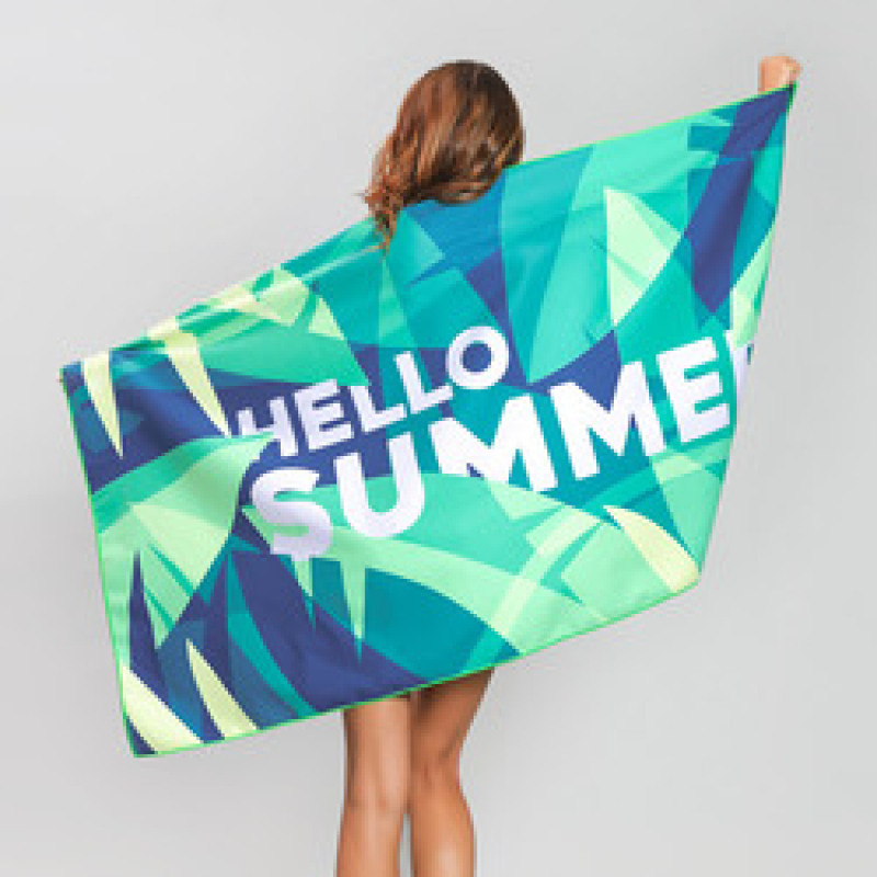 Hot Sale Double Velvet BeachTowel, Sand Free Plus Size Printed Bath Towel#