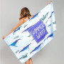 Hot Sale Double Velvet BeachTowel, Sand Free Plus Size Printed Bath Towel#