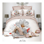 Cheap Bed Sheet Set, Blue Rose Cover Bed Bedding Set/Bed Sheets Comforter Set