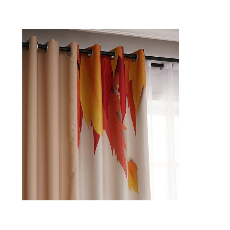 High-grade Blackout Blinds Jacquard Curtains for Living Room Bedroom, Solid Color Children Window Treatments Curtains Customized