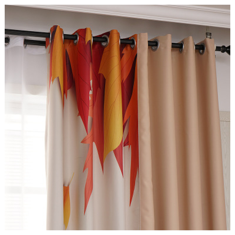 High-grade Blackout Blinds Jacquard Curtains for Living Room Bedroom, Solid Color Children Window Treatments Curtains Customized