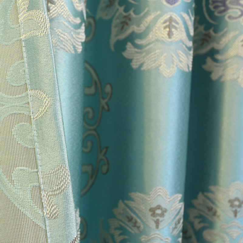 High-grade Blackout Blinds Jacquard Curtains for Living Room Bedroom, Solid Color Children Window Treatments Curtains Customized