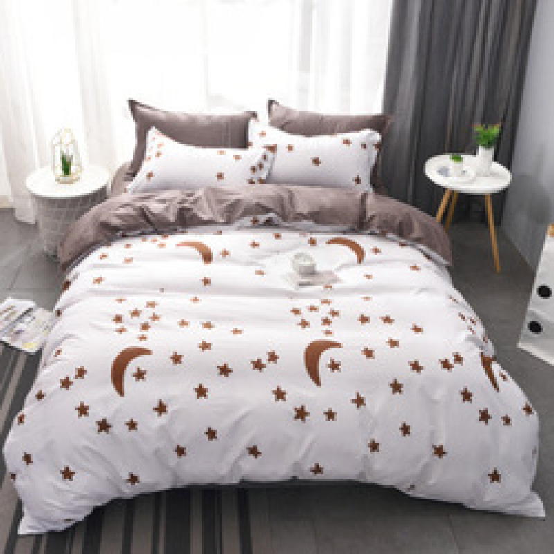Explosion Style Flamingo Four-Piece Cotton-Like Skin-Friendly Cotton Bedding Set, Stylish Four-Piece Cotton-Proof Polyester /