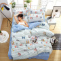 Explosion Style Flamingo Four-Piece Cotton-Like Skin-Friendly Cotton Bedding Set, Stylish Four-Piece Cotton-Proof Polyester /
