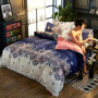Explosion Style Flamingo Four-Piece Cotton-Like Skin-Friendly Cotton Bedding Set, Stylish Four-Piece Cotton-Proof Polyester /