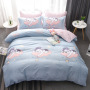 Explosion Style Flamingo Four-Piece Cotton-Like Skin-Friendly Cotton Bedding Set, Stylish Four-Piece Cotton-Proof Polyester /