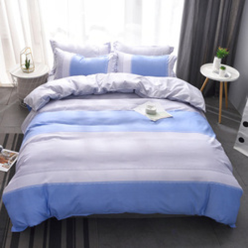 Explosion Style Flamingo Four-Piece Cotton-Like Skin-Friendly Cotton Bedding Set, Stylish Four-Piece Cotton-Proof Polyester /