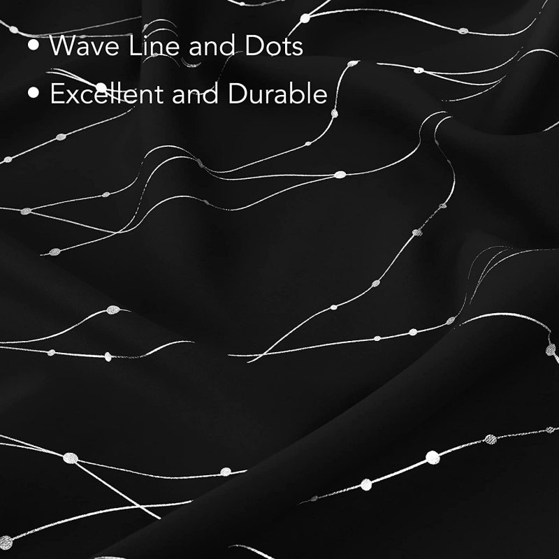 2021 hot sale Korean silk printing geometric pattern curtains,Amazon customized finished pure color blackout curtains/