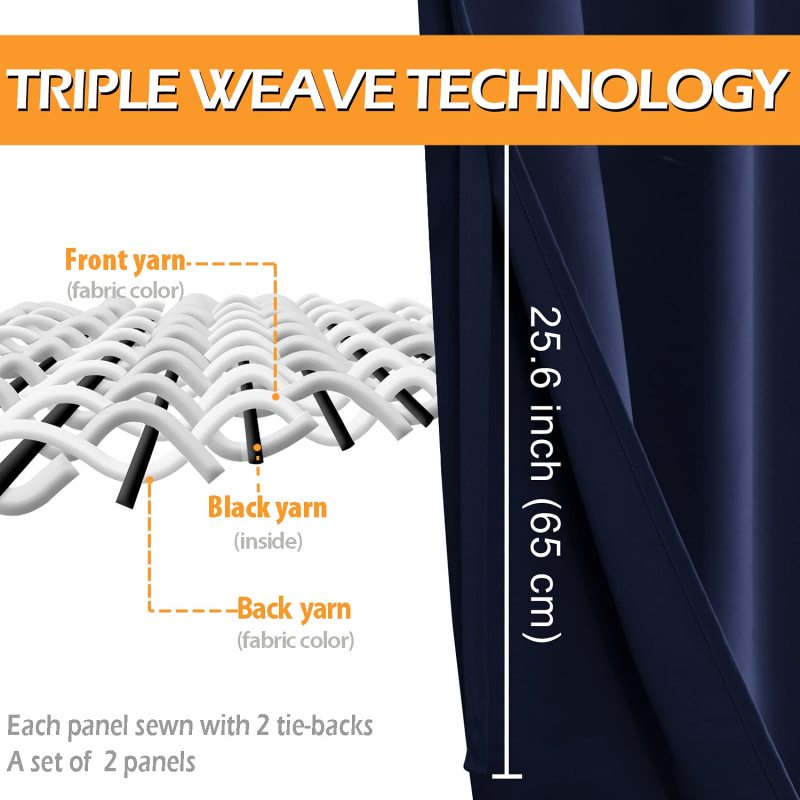 Classic wave design home blackout window curtains quality blackout curtain grommets window blinds blackout curtain