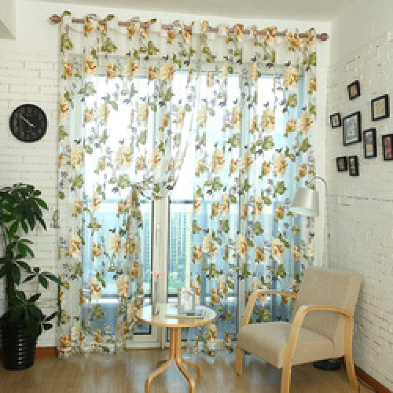 Cheap Beautiful Curtains Fabric , China Suppliers Livingroom Burnout Curtain /