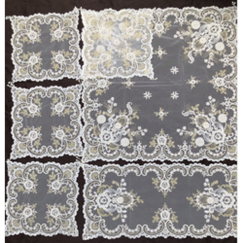 Luxury pearl placemats, customizable, six-piece placemats in various colors and styles/