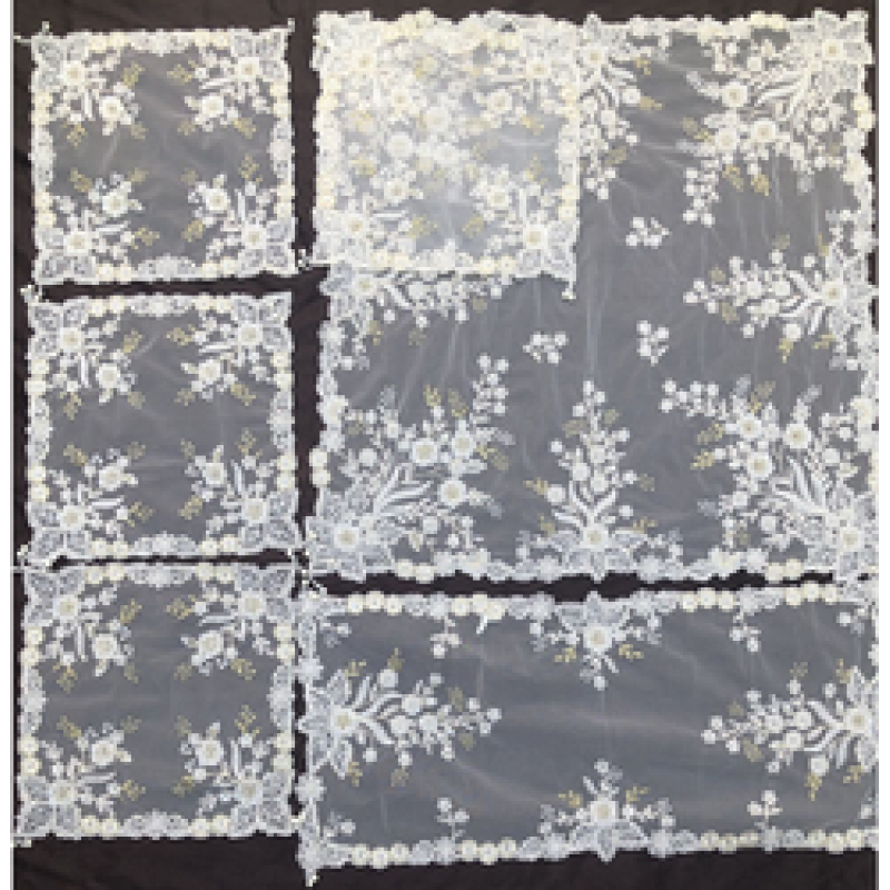 Luxury pearl placemats, customizable, six-piece placemats in various colors and styles/