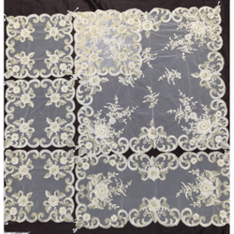 Luxury pearl placemats, customizable, six-piece placemats in various colors and styles/
