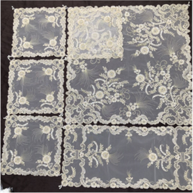 Luxury pearl placemats, customizable, six-piece placemats in various colors and styles/