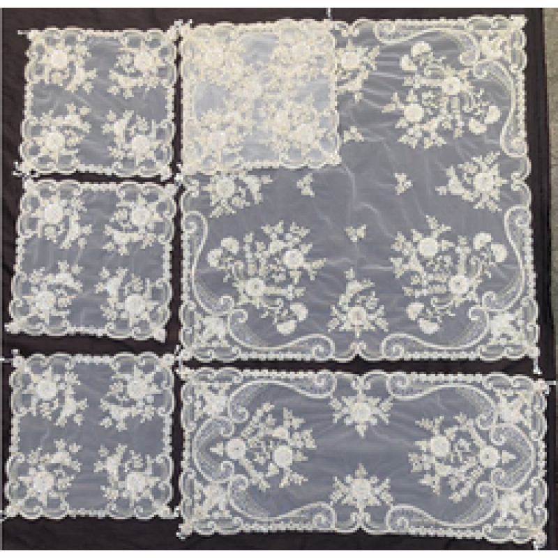 Luxury pearl placemats, customizable, six-piece placemats in various colors and styles/