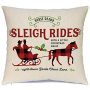 Christmas Pillow Covers Zippered Square Cushion Cover Case Pillow Covers/