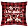 Christmas Pillow Covers Zippered Square Cushion Cover Case Pillow Covers/