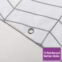 Custom Print 72x72 Shower Curtain Herringbone Print Washable Shower Curtain With Reinforced Buttonholes/