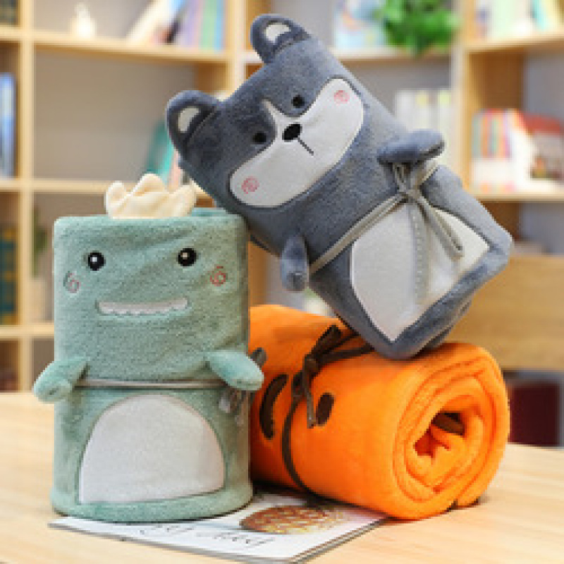 Cartoon Coral Fleece Blanket Flannel Roll Blanket, Children'S Winter Double Fleece Throw Blanket/